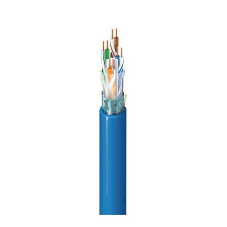 Belden Cat6a Kabel Cat6a, Modrá, Nízko dýmivý bezhalogenový, A: Neuzavřený, 72V 500 m, B: Bez koncovky, typ pláště: