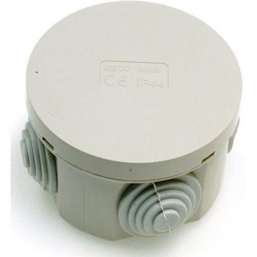 Instalační krabička RO65, 65 × 40 mm, IP55, 4 průchodky
