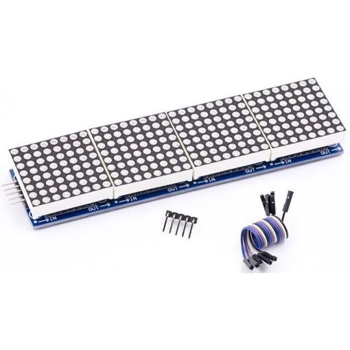 LED matice 8×8 s řadičem MAX7219, 5 V, červená
