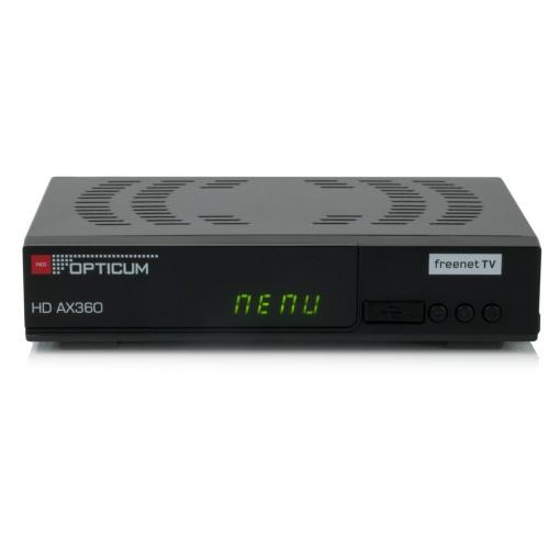 SET TOP BOX OPTICUM AX360 FullHD s HEVC H.265 DVB-T2,  USB přijímač