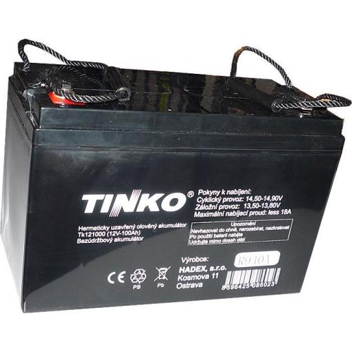 Pb akumulátor TINKO VRLA AGM 12V/100Ah polotrakční
