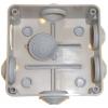 Instalační krabička S100, 100 × 100 × 50 mm, IP55, 6 průchodek