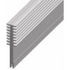 Hliníkový chladič ZH4611, 60 × 12 × 500 mm, Rth 3,59 °C/W