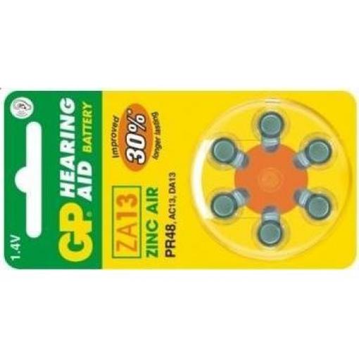 Baterie ZA13-GP do naslouchadel, 1,4 V / 290 mAh, balení 6 ks