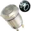 Stiskací vypínač OFF-ON 12 mm, 250 V / 2 A, LED prosvětlení 12 V
