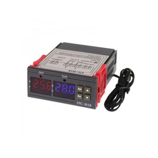 Digitální termostat STC-3018 rozsah -55°C~120°C, 230V AC