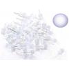 LED dioda 10 mm bílá čirá, 3 V / 20 mA, balení 100 ks