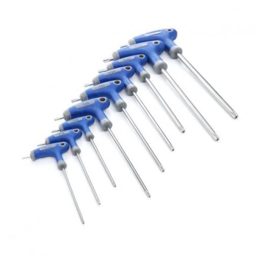 Klíče torx T-klíč, sada 9ks, KRAFT & DELE
