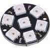 RGB LED kruh WS2812B, 7 adresovatelných diod, USB 5 V