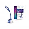 NILSEN LED stolní lampa MAGIC dotyková, stmívatelná, 7W, barev.podsvícení, modrá   US010