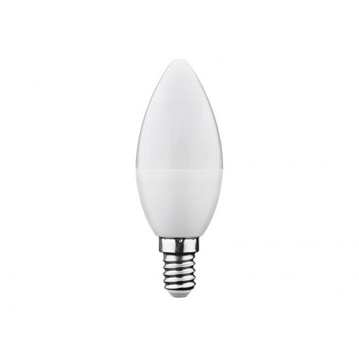 Žárovka LED E14  6W C37 bílá teplá GETI SAMSUNG čip
