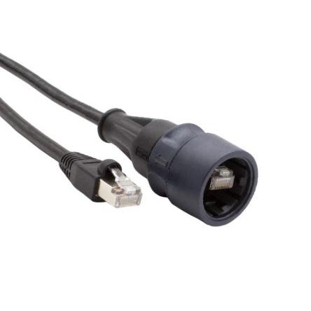 Bulgin Ethernetové kabely, řada: 6000, Černá, Polyvinylchlorid, 42V 3 m