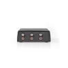 Přepínač 2x Cinch/Cinch NEDIS ASWI2402BK