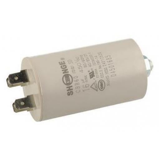 Motorový rozběhový kondenzátor CBB60, 16 µF / 450 V, 40 × 70 mm