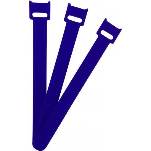 FASTECH® kabelový manažer na suchý zip ke spojování háčková a flaušová část (d x š) 150 mm x 13 mm modrá 100 ks