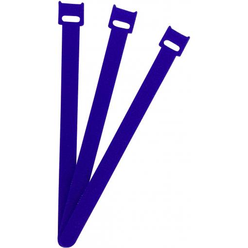 FASTECH® kabelový manažer na suchý zip ke spojování háčková a flaušová část (d x š) 200 mm x 13 mm modrá 100 ks