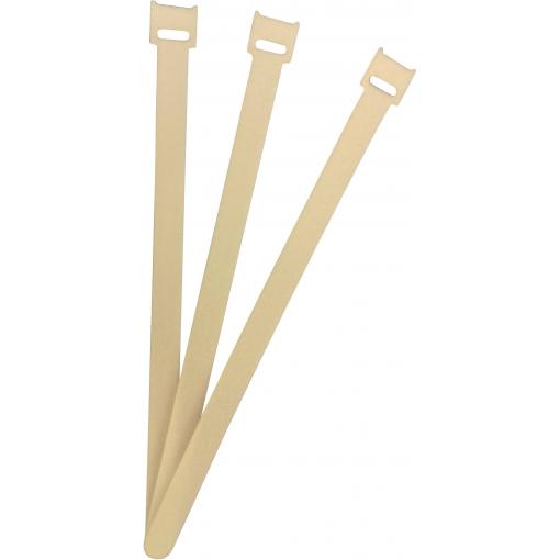 FASTECH® kabelový manažer na suchý zip ke spojování háčková a flaušová část (d x š) 250 mm x 13 mm bílá 100 ks