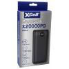 XCell powerbanka Li-Pol, 20000 mAh, Dodávka energie, QC 3.0, Quick Charge 3.0, černá, Indikátor stavu