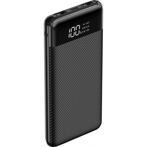 XCell powerbanka Li-Pol, 10000 mAh, černá, Indikátor stavu