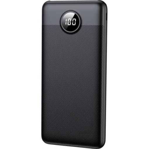 XCell powerbanka Li-Pol, 10000 mAh, Dodávka energie, Quick Charge 3.0, QC 3.0, černá, Indikátor stavu