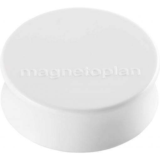 magnetoplan magnet (Ø x v) 34 mm x 12.5 mm kulatý bílá 10 ks 1665000
