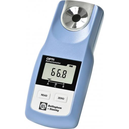 Bellingham + Stanley OPTi-M digitales Handrefraktometer Digitální ruční refraktometr Opti, rozsah měření 0-95 Brix, s 50 měřicími skály