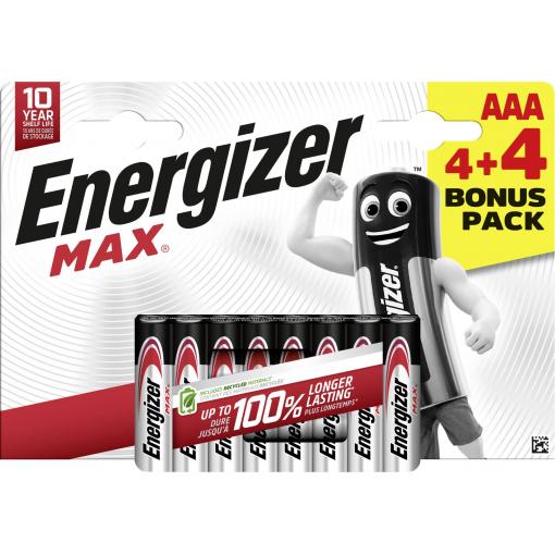 Energizer mikrotužková baterie AAA 1.5 V 8 ks
