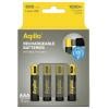 Aqiila AAA USB-C® akumulátor Li-Ion 600 mAh 1.5 V 4 ks
