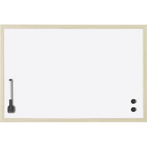 magnetoplan bílá popisovací tabule (š x v) 800 mm x 600 mm bílá lakovaný Vč. magnetů, formát na šířku nebo na výšku , vč. fixů na tabuli