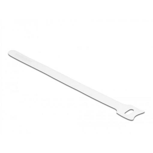 Delock kabelový manažer na suchý zip ke spojování Pro fixaci (d x š) 200 mm x 12 mm bílá 10 ks