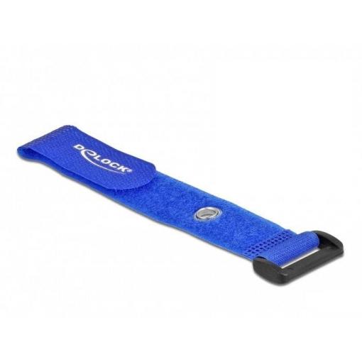 Delock kabelový manažer na suchý zip (d x š) 190 mm x 25 mm modrá 5 ks