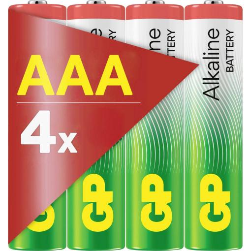 GP AAA Batterie GP Alkaline 1,5V 4 Stück mikrotužková baterie AAA 1.5 V, 4 ks