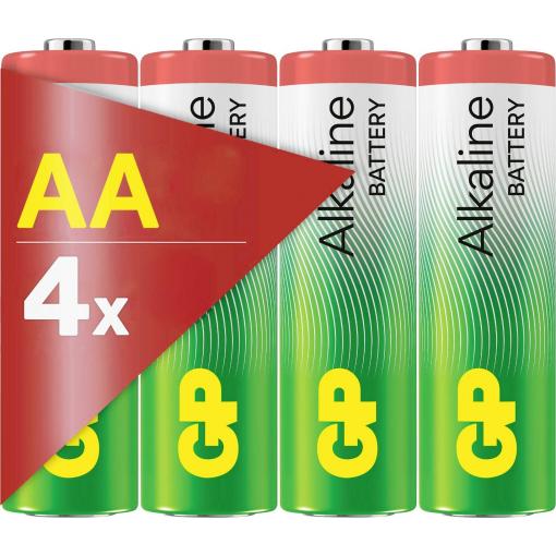 GP AA Batterie GP Alkaline 1,5V 4 Stück tužková baterie AA 1.5 V, 4 ks