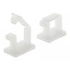 Delock příchytné klipsy kabelu Nylon bílá (š x v) 16 mm x 12 mm 10 ks 60250