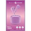 Cellularline Headset do uší (In Ear) Bluetooth®, Bez kabelu fialová Nabíjecí pouzdro