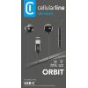 Cellularline Headset do uší (In Ear) kabelová stereo černá Redukce šumu mikrofonu regulace hlasitosti mobil