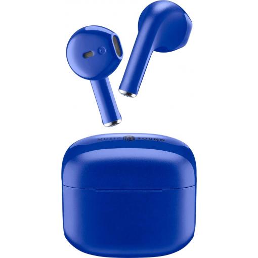Cellularline Headset do uší (In Ear) Bluetooth®, Bez kabelu modrá Nabíjecí pouzdro
