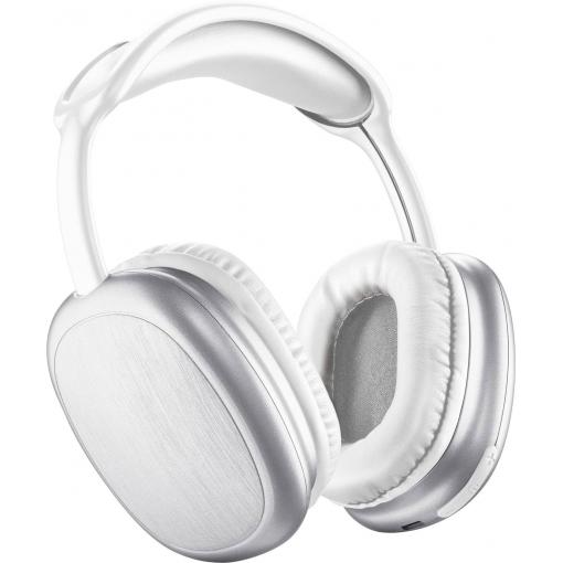 Cellularline Headset uzavřená (Over Ear) Bluetooth®, Bez kabelu, kabelová bílá regulace hlasitosti, Vypnutí zvuku mikrofonu