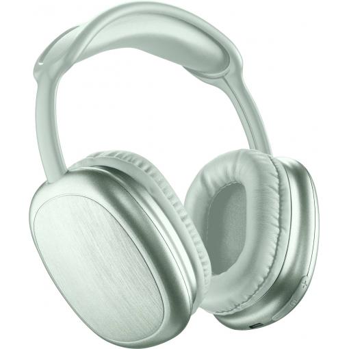 Cellularline Headset uzavřená (Over Ear) Bluetooth®, Bez kabelu, kabelová zelená regulace hlasitosti, Vypnutí zvuku mikrofonu