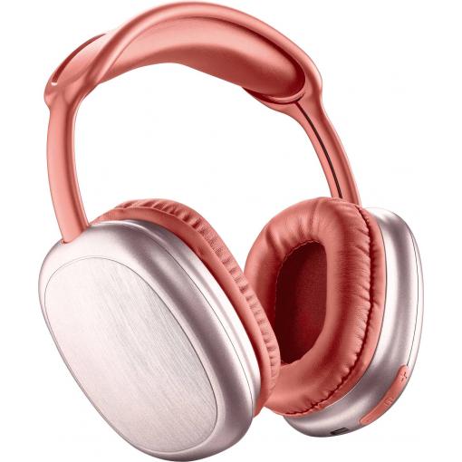 Cellularline Headset uzavřená (Over Ear) Bluetooth®, Bez kabelu, kabelová červená regulace hlasitosti, Vypnutí zvuku mikrofonu