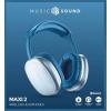 Cellularline Headset uzavřená (Over Ear) Bluetooth®, Bez kabelu, kabelová modrá regulace hlasitosti, Vypnutí zvuku mikrofonu