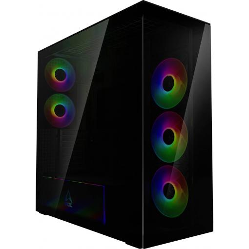 Arctic Xtender midi tower PC skříň, herní pouzdro černá