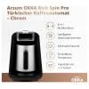 arzum ESPRESSOKANNE mit MILCHAUFSCHÄUMER kávovar bronzová připraví šálků najednou=5