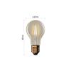 Žárovka LED E27 4,5W A60 bílá teplá EMOS Z55032 Vintage