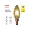 Žárovka LED E14 2,5W svíčka bílá teplá EMOS Z53012 Vintage
