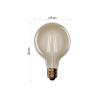 Žárovka LED E27 4,5W G95 bílá teplá EMOS Z52032 Vintage