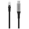 Digitus USB, USB 3.0 kabelový adaptér [1x USB, USB 3.2 Gen 1 (USB 3.0) - 1x RJ45, RJ45 zástrčka] AK-300600-100-S 10 m fóliové stínění, stínění pletivem,