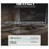 Digitus USB-C® dokovací stanice DA-70919 Vhodné pro značky (dokovací stanice pro notebook): univerzální Podporuje rozlišení 8K při frekvenci 30 Hz (1x) / 4K