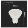 V-TAC 21201-6 SMD LED Energetická třída (EEK2021) F (A - G) GU10 4.5 W = 35 W teplá bílá (Ø x v) 50 mm x 80 mm nestmívatelné 1 ks