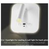 V-TAC VT-80068-W 240026 lampička na noční stolek LED LED 8 W teplá bílá Energetická třída (EEK2021): F (A - G) přírodní bílá